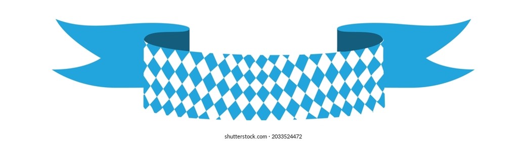 Bavarian ribbon Oktoberfest seamless pattern with blue and white rhombus Flag of Bavaria Oktoberfest blue checkered background Wallpaper Vector old diamonds background with cracks and dust