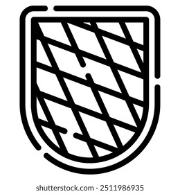 Bavarian Shield icon for web, app, infographic, etc