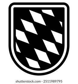 Bavarian Shield icon for web, app, infographic, etc