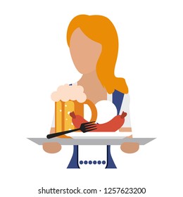 Bavarian woman oktoberfest