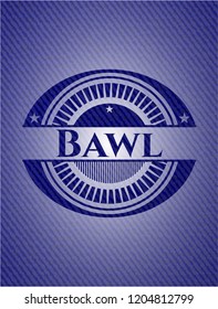 Bawl with denim texture