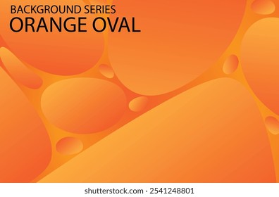 forma oval de fundo em laranja