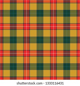Baxter's tartan. Element for the seamless construction of a pattern for a traditional Scottish tartan of Baxter's clan, seamless pattern for fabric, kilts, skirts, plaids