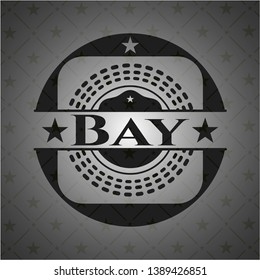 Bay dark icon or emblem. Vector Illustration. Detailed.
