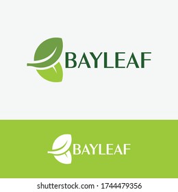 Bay leaf logo template Premium