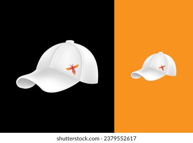 Bay logo design vector. Graphic symbol and caps pro vector