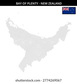 Bay of Plenty map shows key geographic features with