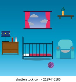 Bay room sofa bed window ball