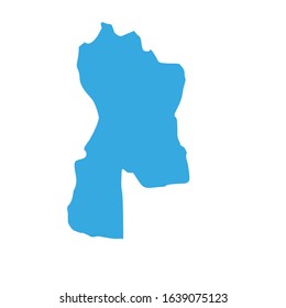 Bayan Olgii region map in Mongolia