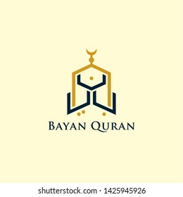 Bayan Quran Logo Concept Simple  Luxury