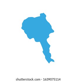 Bayankhongor region map in mongolia country