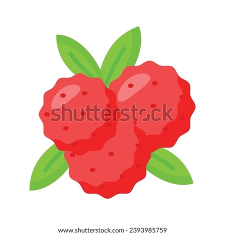 Bayberry vector design in modern design style, Myrica, yangmei, candleberry, sweet gale, or wax myrtle berry icon
