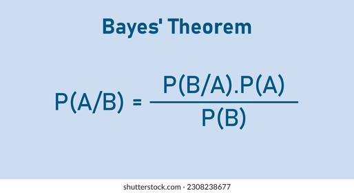 Bayes theorem formula in probability theory. Mathematics resources for teachers and students.