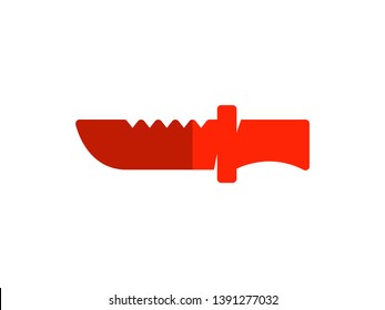 bayonet flat icon. Element of bayonet flat icon for mobile concept and web apps. Thin bayonet flat icon can be used for web and mobile - Vector