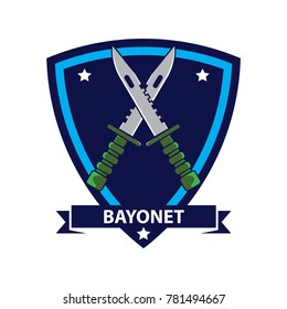 Bayonet logo template