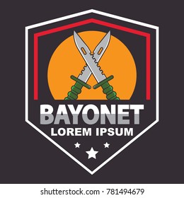 Bayonet logo template