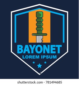 Bayonet logo template