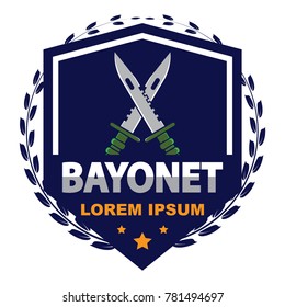 Bayonet logo template