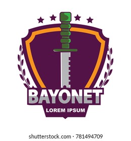 Bayonet logo template