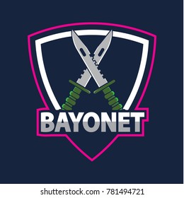 Bayonet logo template