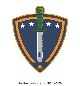 Bayonet logo template