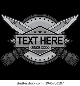 bayonet logo vector, vector EPS 10