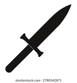 bayonet silhouette icon vector on white background 