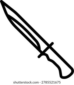 Bayonet Vector Design Icon Style