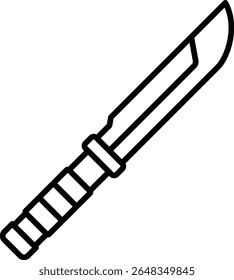 Icono de Vector de bayoneta. Se puede utilizar para aplicaciones de impresión, móviles y de Web.