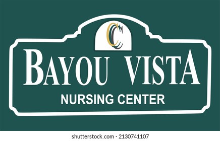 Bayou Vista Louisiana on a green background
