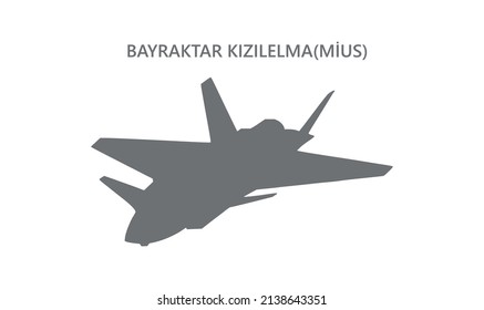 Bayraktar Kızılelma Combatant Unmanned Aircraft System (CUAS).  svg