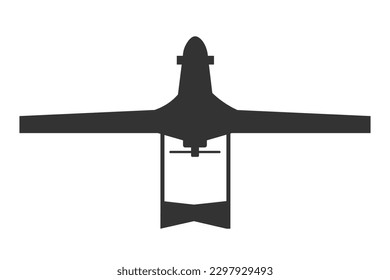 Bayraktar icon. War drone vector ilustration