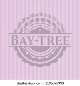 Bay-tree retro pink emblem
