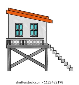 baywatch booth building icon
