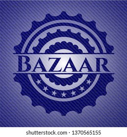 Bazaar Emblem Jean High Quality Background Stock Vector (Royalty Free ...