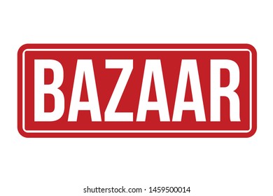 Bazaar Rubber Stamp. Bazaar Stamp Seal – Vector