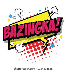 Bazinga! Comic Speech Bubble, Cartoon. art and illustration vector file.