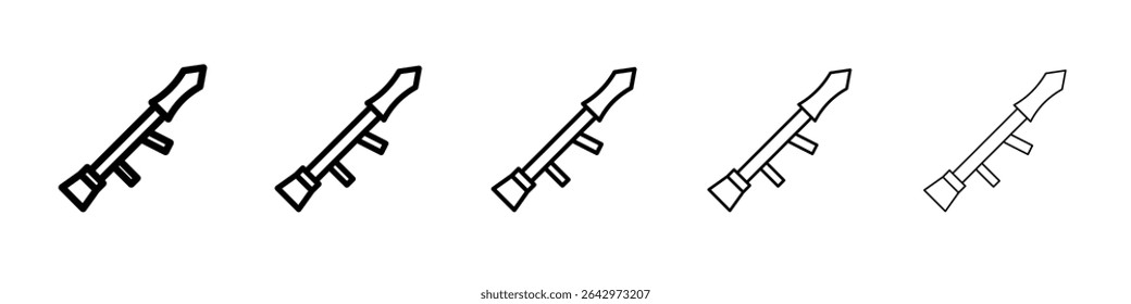 bazooka icon Flat design on isolated background