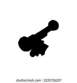 Bazooka icon. Simple style no war poster background symbol. Bazooka brand logo design element. Bazooka t-shirt printing. vector for sticker.