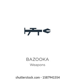 Bazooka icon vector. Trendy flat bazooka icon from weapons collection isolated on white background. Vector illustration can be used for web and mobile graphic design, logo, eps10