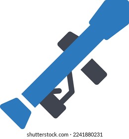 bazooka Vector illustration on a transparent background. Premium quality symmbols. Glyphs vector icons for concept and graphic design.