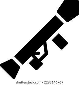 bazooka vector illustration on a transparent background.Premium quality symbols.Glyphs vector icons for concept and graphic design.