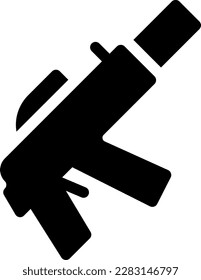 bazooka vector illustration on a transparent background.Premium quality symbols.Glyphs vector icons for concept and graphic design.