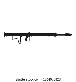 bazooka war firearm on white background