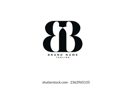 BB, Abstract initial monogram letter alphabet logo design