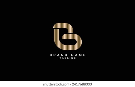 BB, Abstract initial monogram letter alphabet logo design