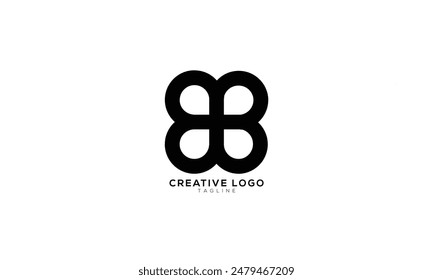 BB Abstract initial monogram letter alphabet logo design