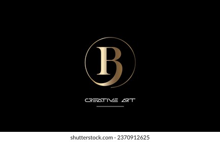 Monograma del logotipo de letras abstractas BB, B