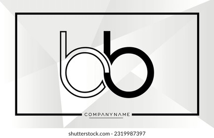 Monograma de letras BB o B