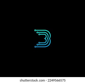 BB, B letter logo design template elements. Modern abstract digital alphabet letter logo. Vector illustration. Technology BB, B logo.